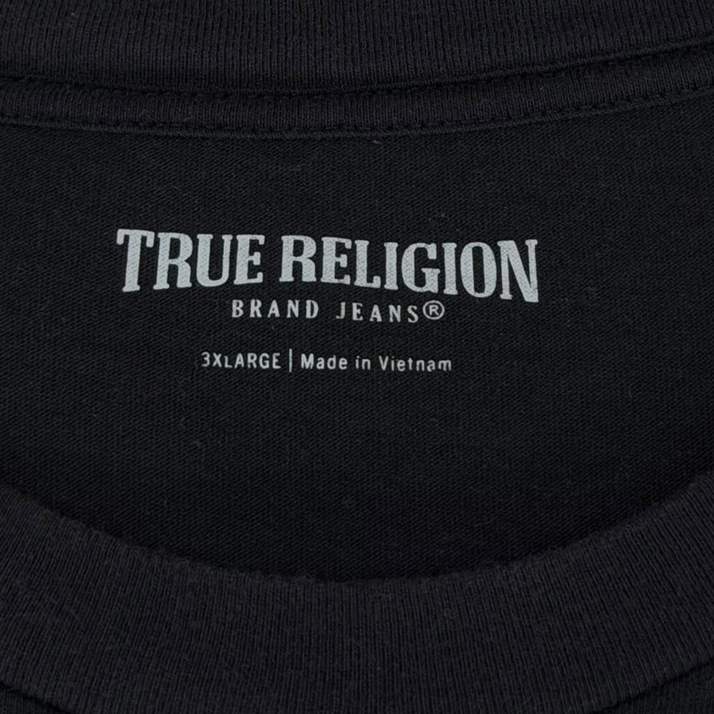 True Religion Shirt Mens 3XL Black World Tour 02 Graphic Tee Brand Jeans Music - Picture 3 of 6